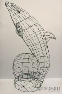 delfinas dolphine topiary topiari augalu skulptura