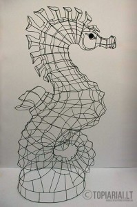 juru arkliukas topiary topiari augalu skulptura