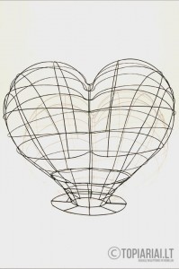 sirdele heart topiary topiari augalu skulptura