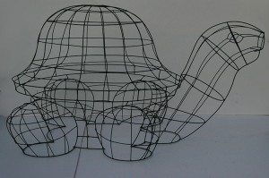 topiari augalu skulptura vezlys
