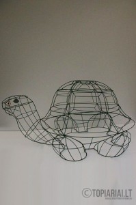vezlys turtle topiary topiari augalu skulptura