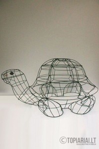 vezlys turtle topiary topiari augalu skulptura