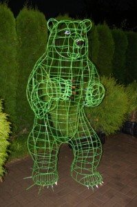 bear topiary topiari augalu skulptura meska