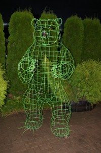 bear topiary topiari augalu skulptura meska