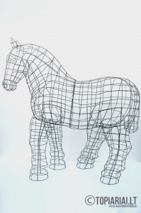 arklys horse topiary topiari augalu skulptura
