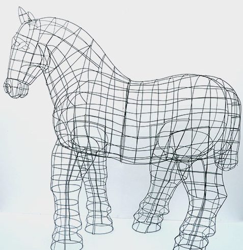 arklys horse topiary topiari augalu skulptura