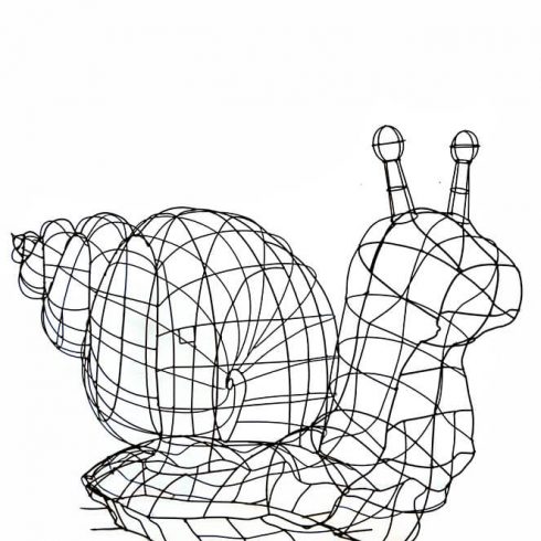 sraige remas topiary augalu skulptura