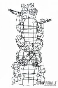 varle grybas remas topiary augalu skulptura
