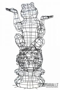 varle pinigai remas topiary augalu skulptura