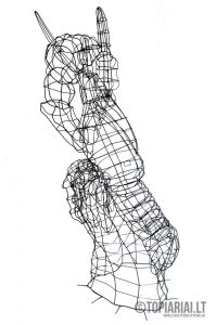 vezys augalu skulptura