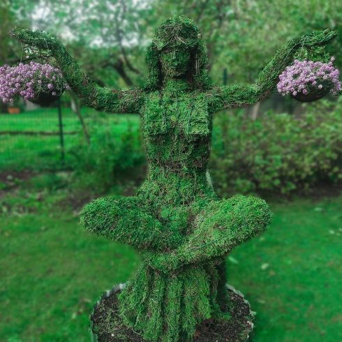 zodiako zenklas svarstykles remas topiary augalu skulptura tujos